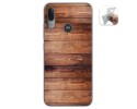 Funda Gel Tpu para Motorola Moto E6 Plus diseño Madera 02 Dibujos