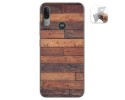 Funda Gel Tpu para Motorola Moto E6 Plus diseño Madera 03 Dibujos