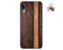 Funda Gel Tpu para Motorola Moto E6 Plus diseño Madera 05 Dibujos
