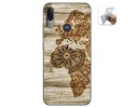 Funda Gel Tpu para Motorola Moto E6 Plus diseño Madera 07 Dibujos