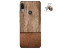 Funda Gel Tpu para Motorola Moto E6 Plus diseño Madera 09 Dibujos