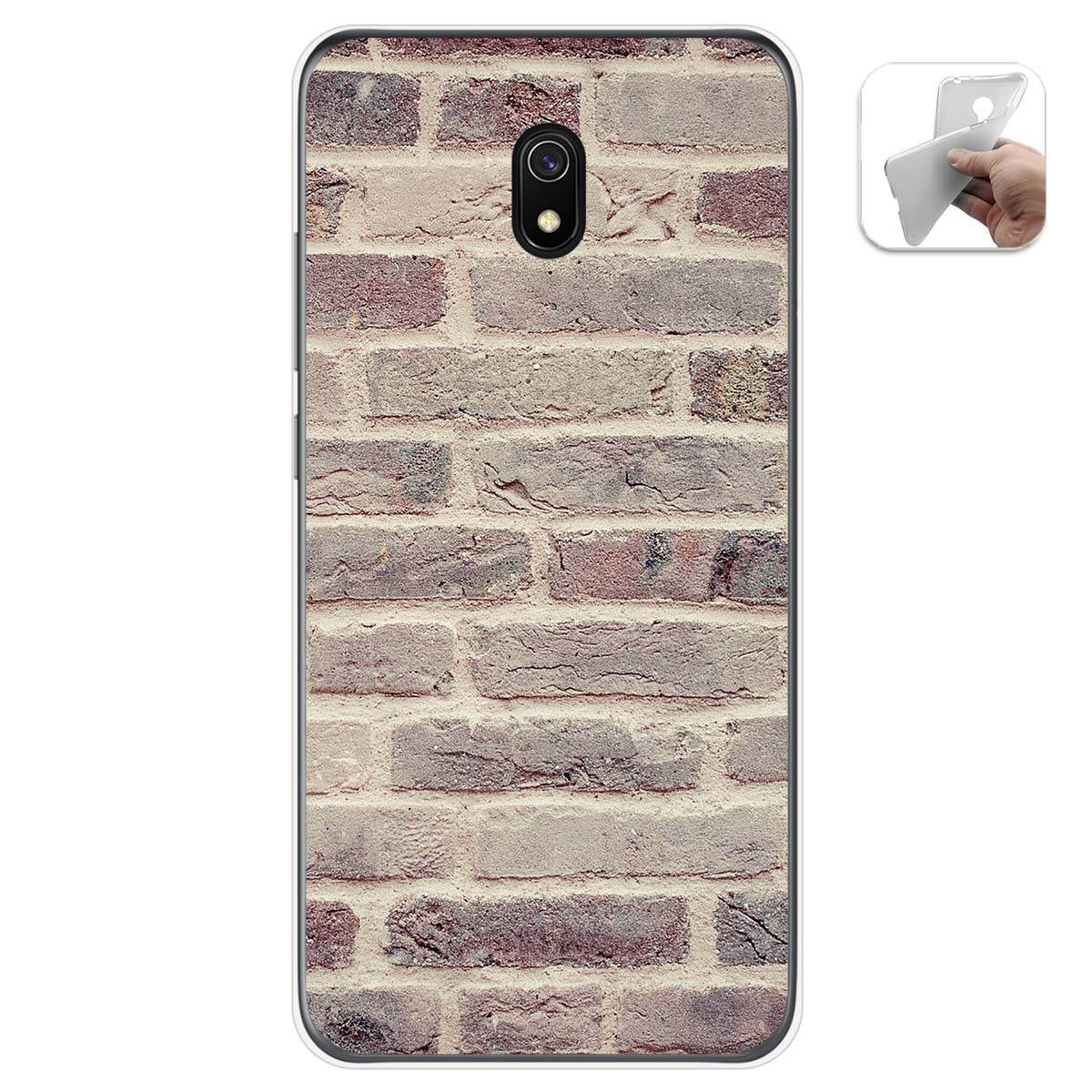 Funda Gel Tpu para Xiaomi Redmi 8A diseño Ladrillo 01 Dibujos