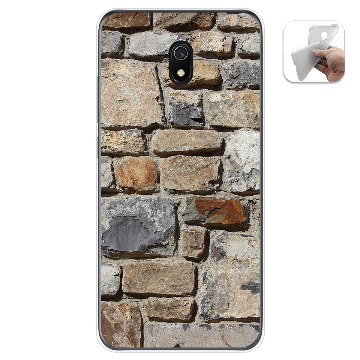 Funda Gel Tpu para Xiaomi Redmi 8A diseño Ladrillo 03 Dibujos