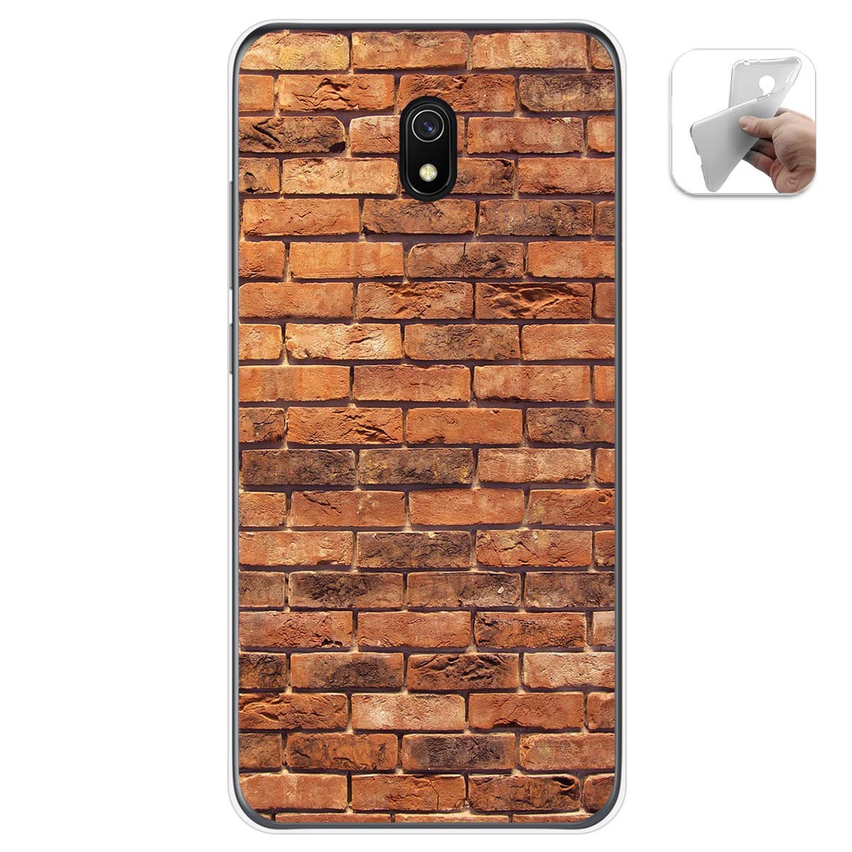 Funda Gel Tpu para Xiaomi Redmi 8A diseño Ladrillo 04 Dibujos