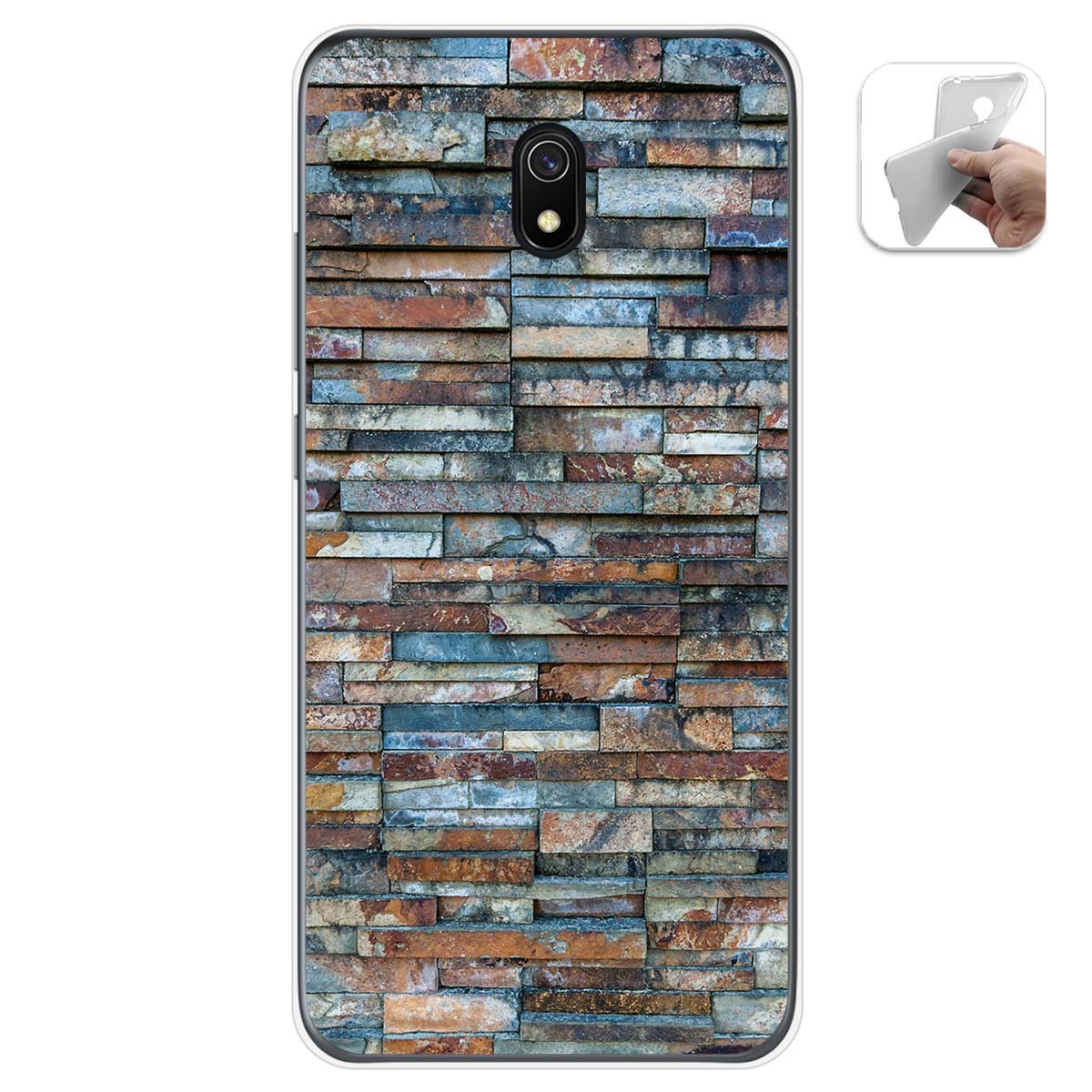 Funda Gel Tpu para Xiaomi Redmi 8A diseño Ladrillo 05 Dibujos