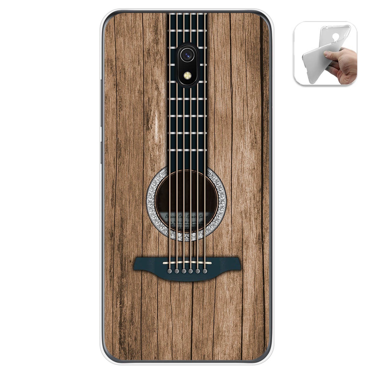 Funda Gel Tpu para Xiaomi Redmi 8A diseño Madera 11 Dibujos