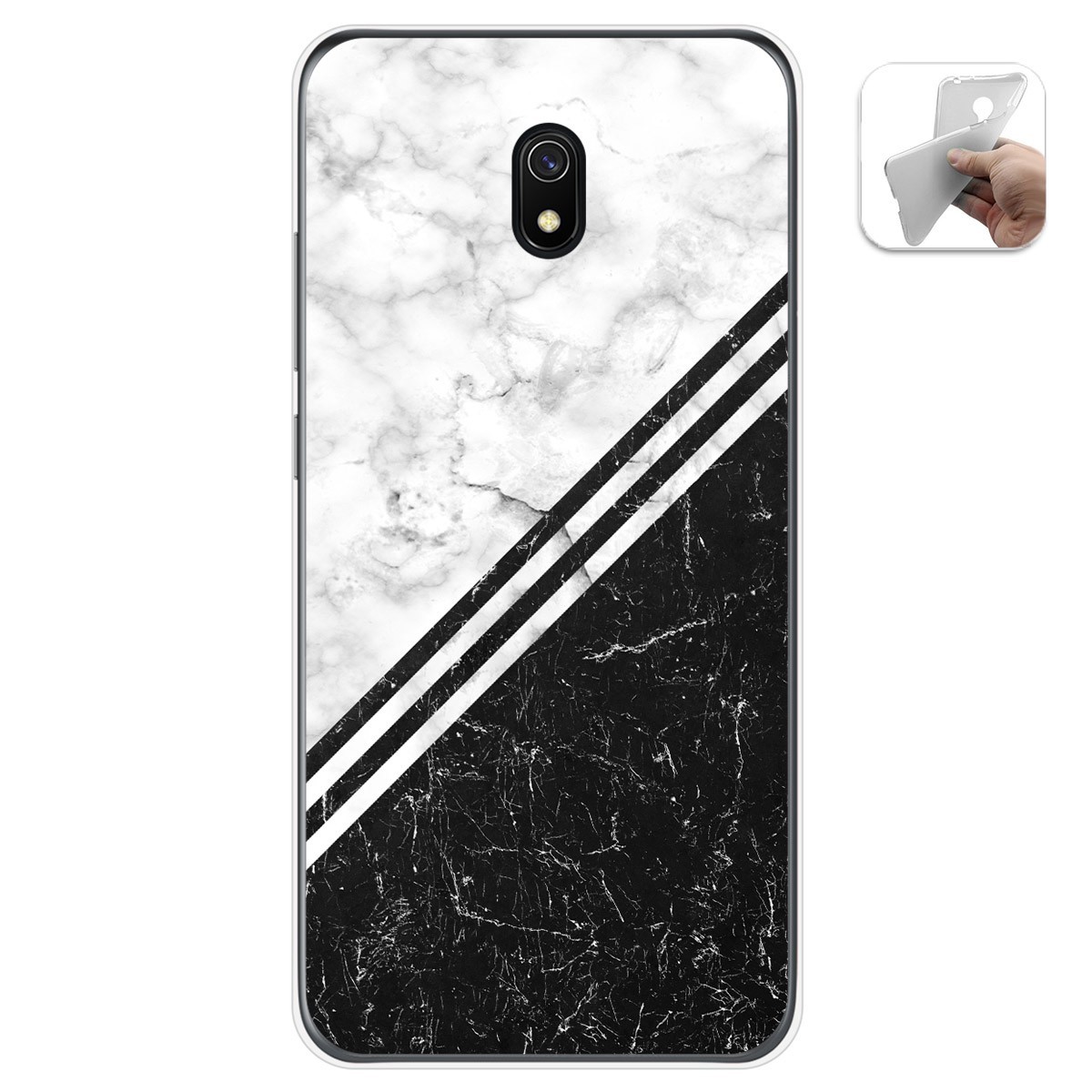 Funda Gel Tpu para Xiaomi Redmi 8A diseño Mármol 01 Dibujos
