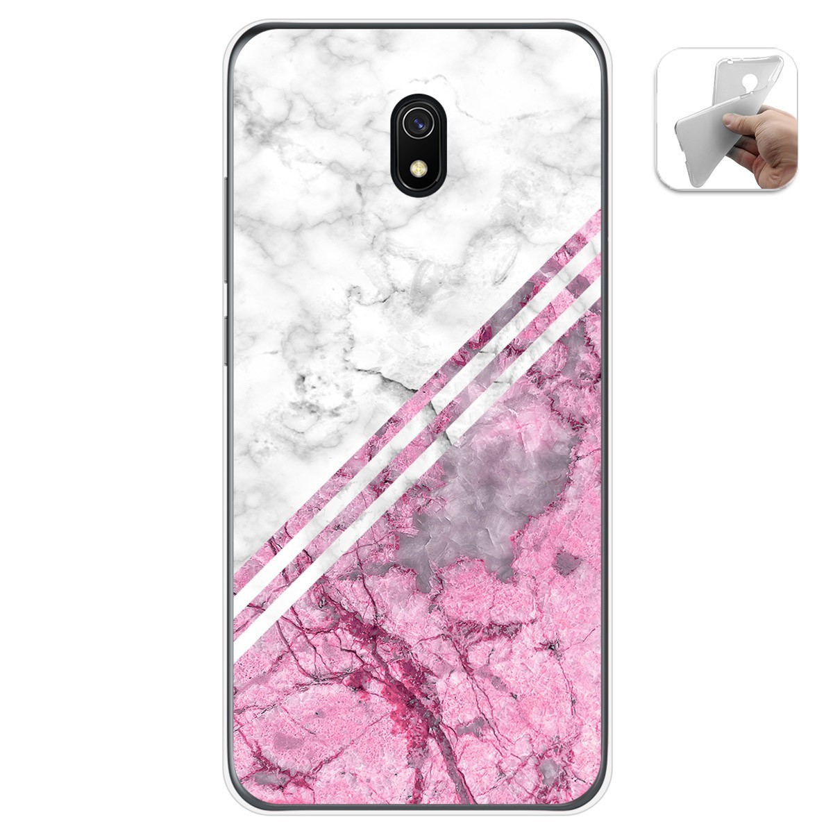 Funda Gel Tpu para Xiaomi Redmi 8A diseño Mármol 03 Dibujos