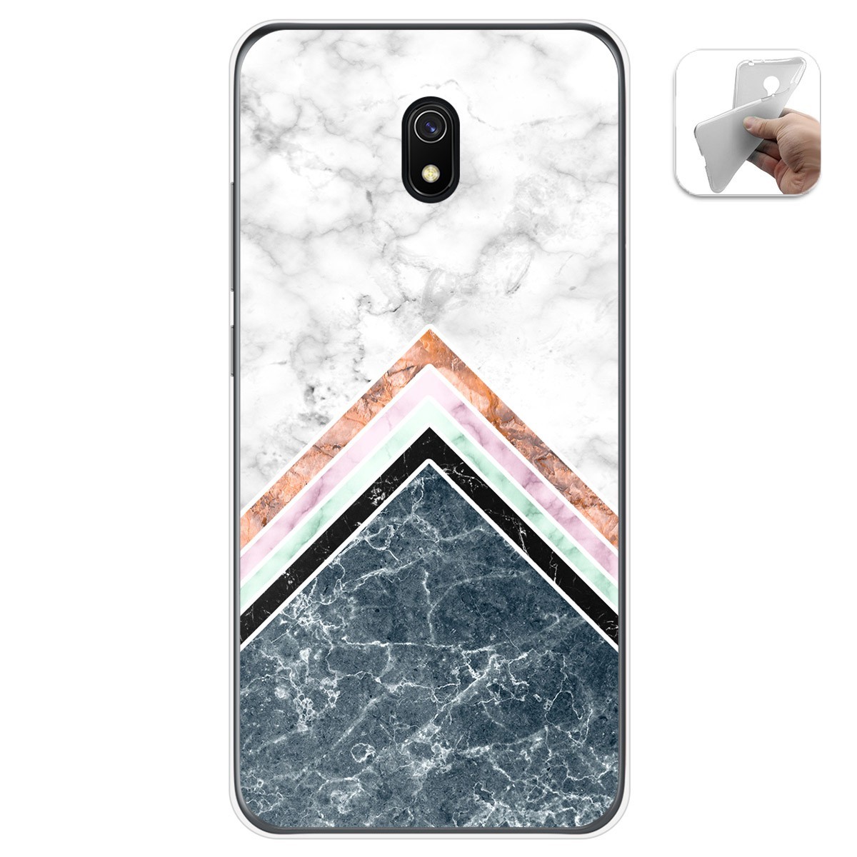 Funda Gel Tpu para Xiaomi Redmi 8A diseño Mármol 05 Dibujos