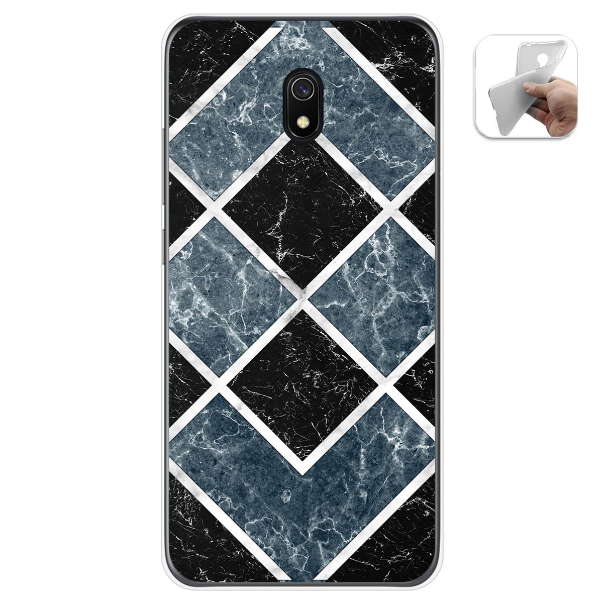 Funda Gel Tpu para Xiaomi Redmi 8A diseño Mármol 06 Dibujos