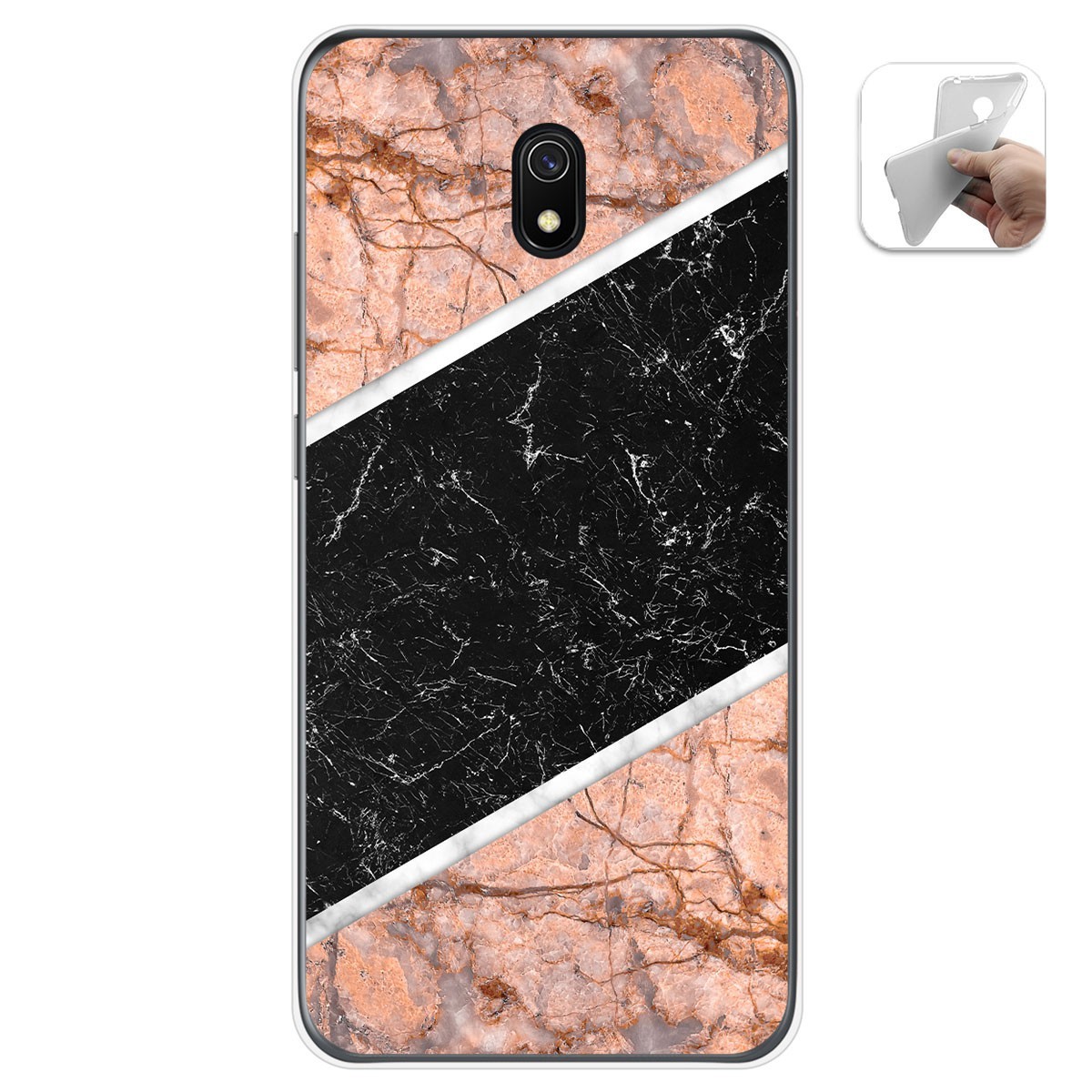 Funda Gel Tpu para Xiaomi Redmi 8A diseño Mármol 07 Dibujos