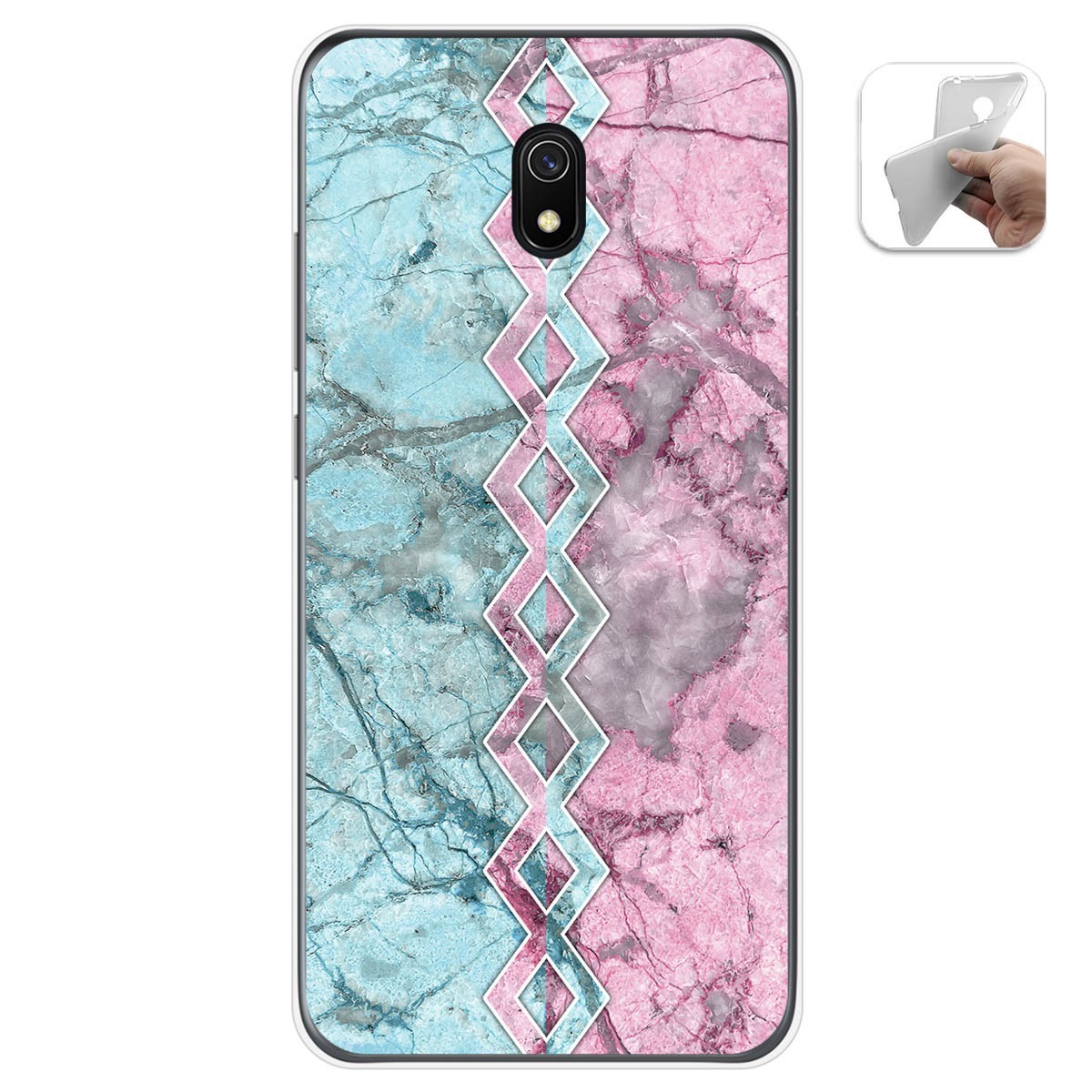 Funda Gel Tpu para Xiaomi Redmi 8A diseño Mármol 08 Dibujos