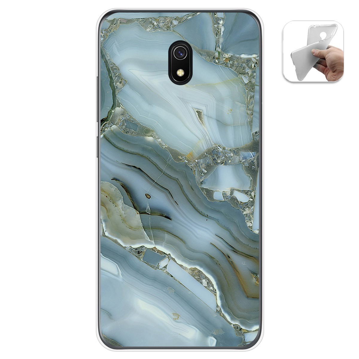 Funda Gel Tpu para Xiaomi Redmi 8A diseño Mármol 09 Dibujos