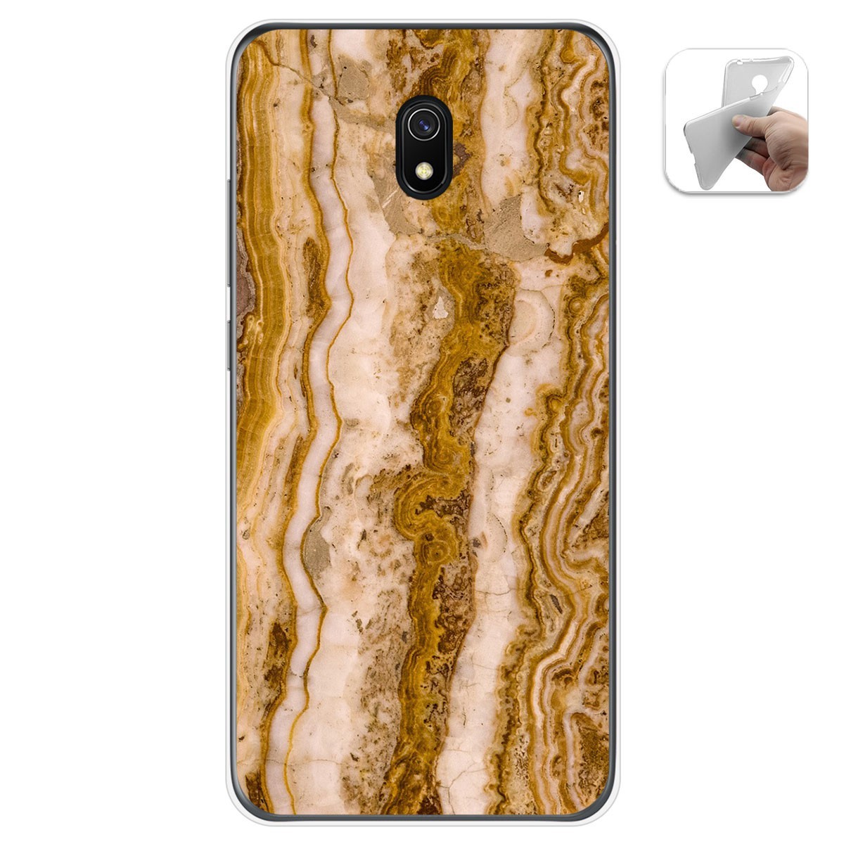 Funda Gel Tpu para Xiaomi Redmi 8A diseño Mármol 10 Dibujos