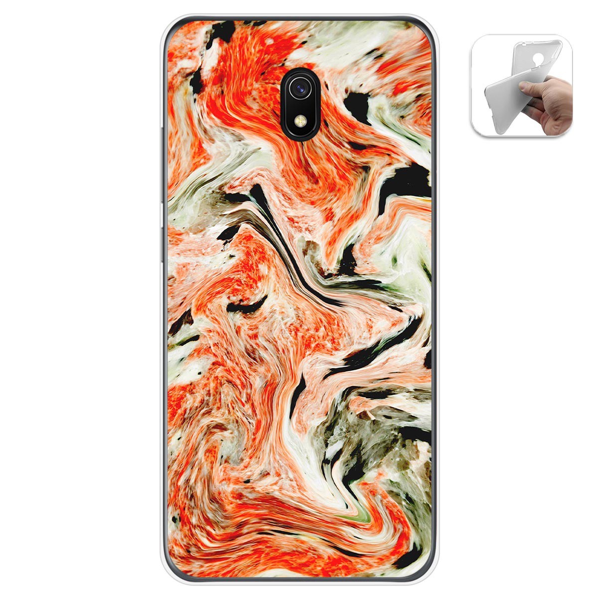 Funda Gel Tpu para Xiaomi Redmi 8A diseño Mármol 12 Dibujos