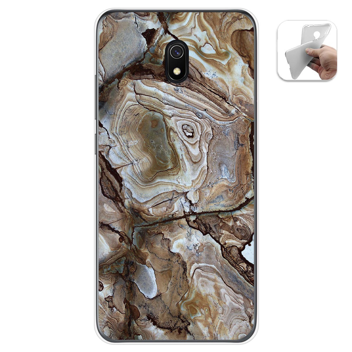 Funda Gel Tpu para Xiaomi Redmi 8A diseño Mármol 14 Dibujos