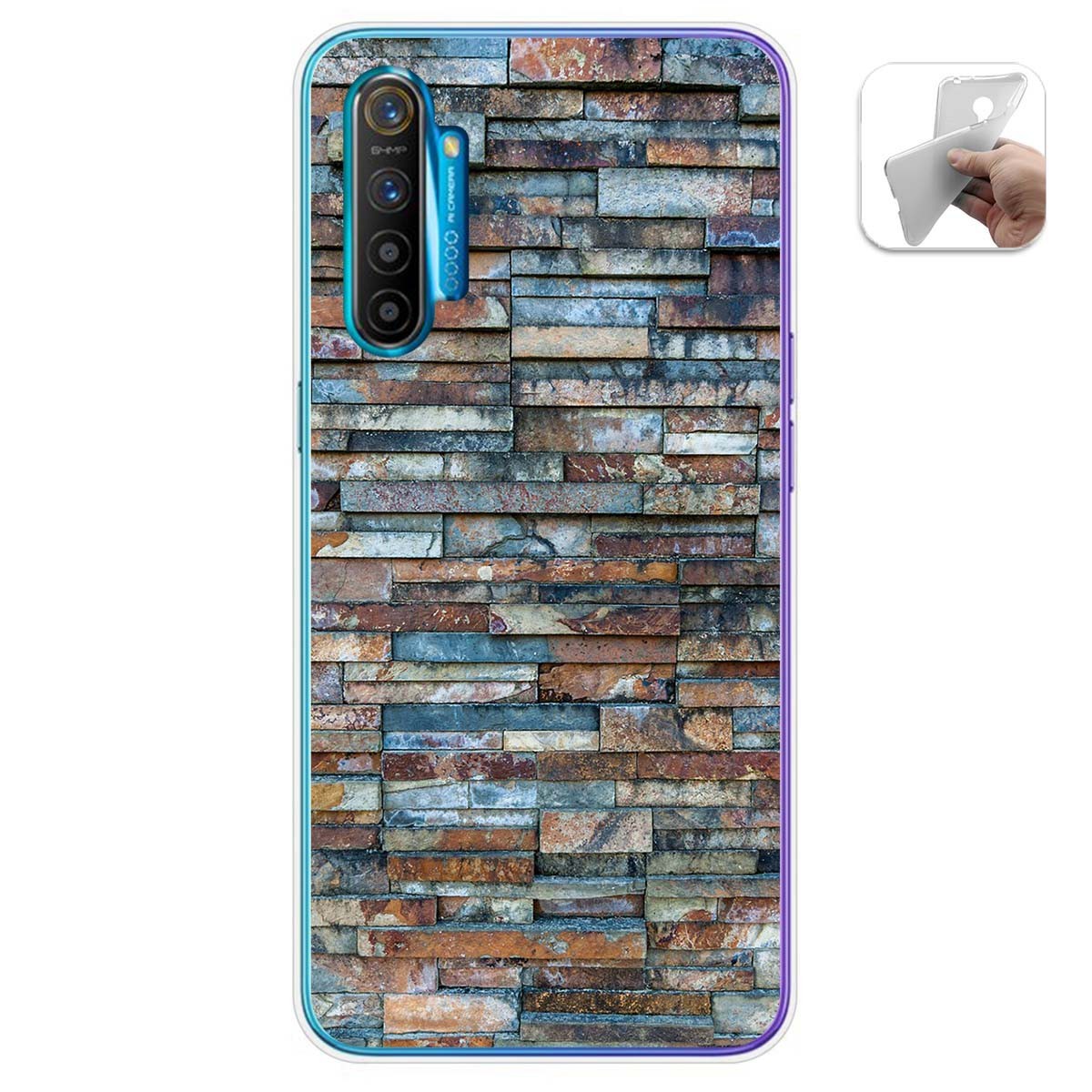 Funda Gel Tpu para Realme X2 diseño Ladrillo 05 Dibujos