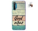 Funda Gel Tpu para Realme X2 diseño Madera 01 Dibujos