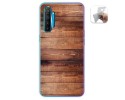 Funda Gel Tpu para Realme X2 diseño Madera 02 Dibujos
