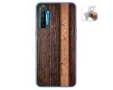 Funda Gel Tpu para Realme X2 diseño Madera 05 Dibujos