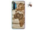 Funda Gel Tpu para Realme X2 diseño Madera 07 Dibujos