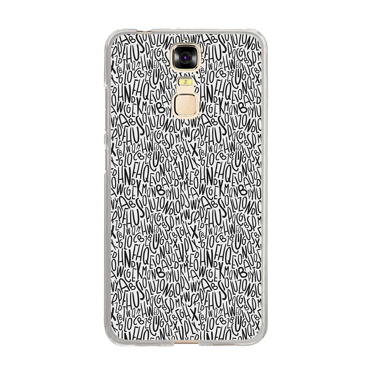 Funda Gel Tpu para Zte Blade A610 Plus  Diseño Letras Dibujos