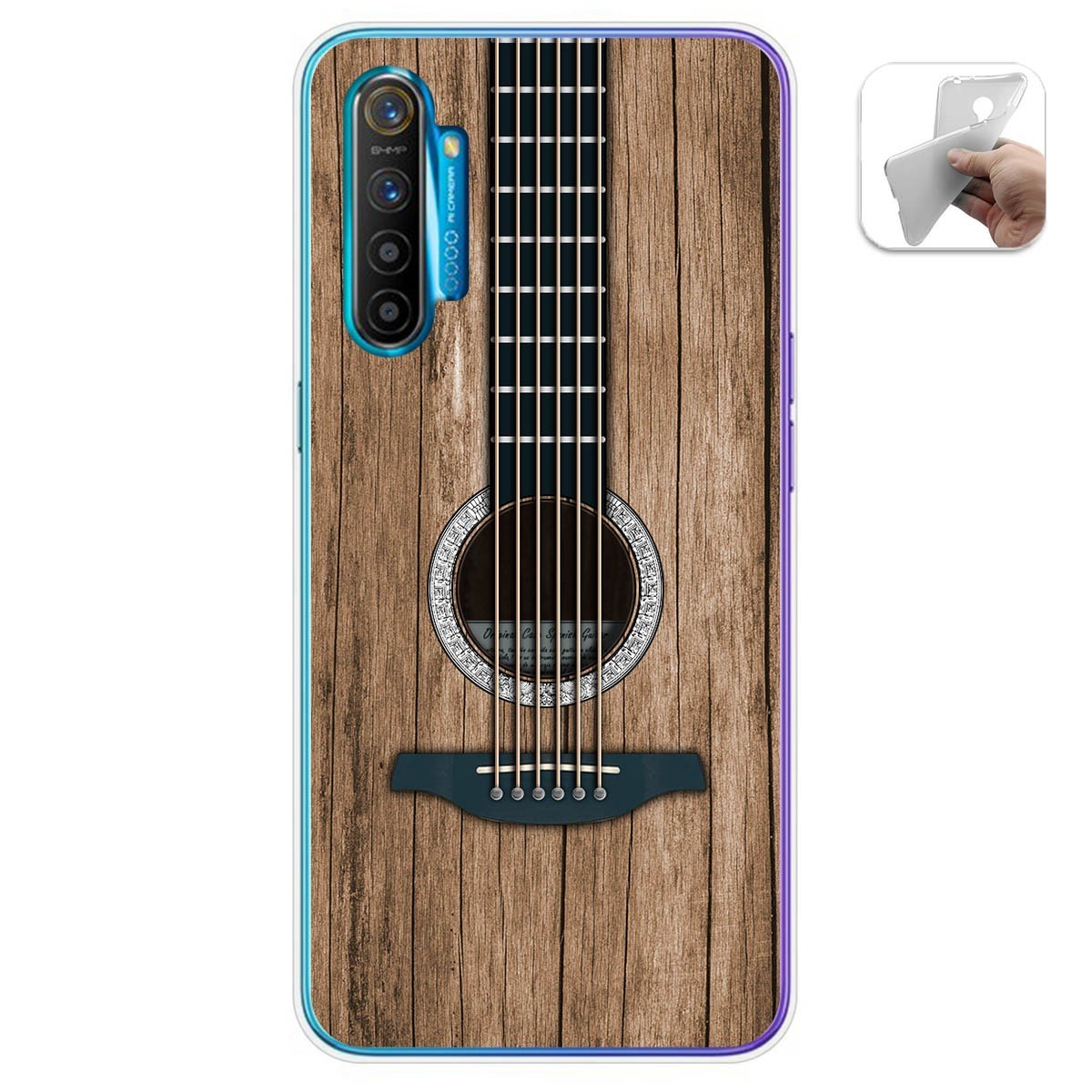 Funda Gel Tpu para Realme X2 diseño Madera 11 Dibujos