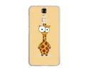 Funda Gel Tpu para Zte Blade A610 Plus  Diseño Jirafa Dibujos