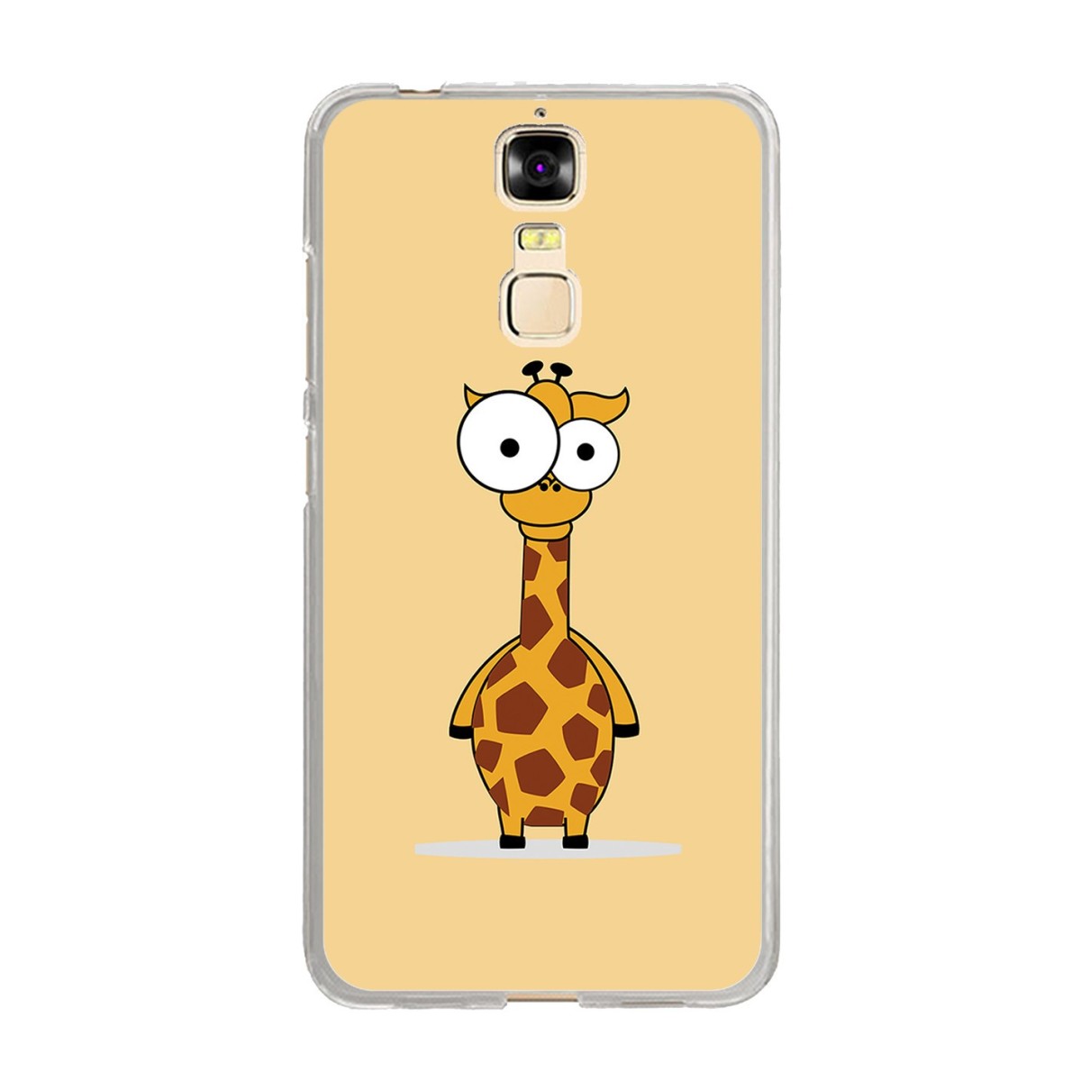 Funda Gel Tpu para Zte Blade A610 Plus  Diseño Jirafa Dibujos