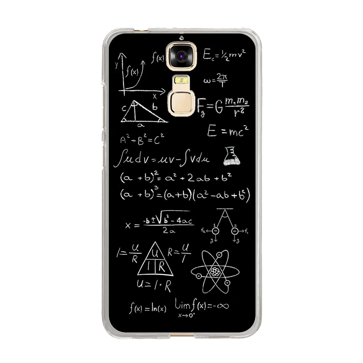 Funda Gel Tpu para Zte Blade A610 Plus  Diseño Formulas Dibujos