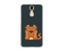 Funda Gel Tpu para Zte Blade A610 Plus  Diseño Tigre Dibujos
