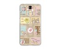 Funda Gel Tpu para Zte Blade A610 Plus  Diseño Sellos Dibujos