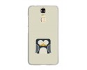 Funda Gel Tpu para Zte Blade A610 Plus  Diseño Pingüino Dibujos