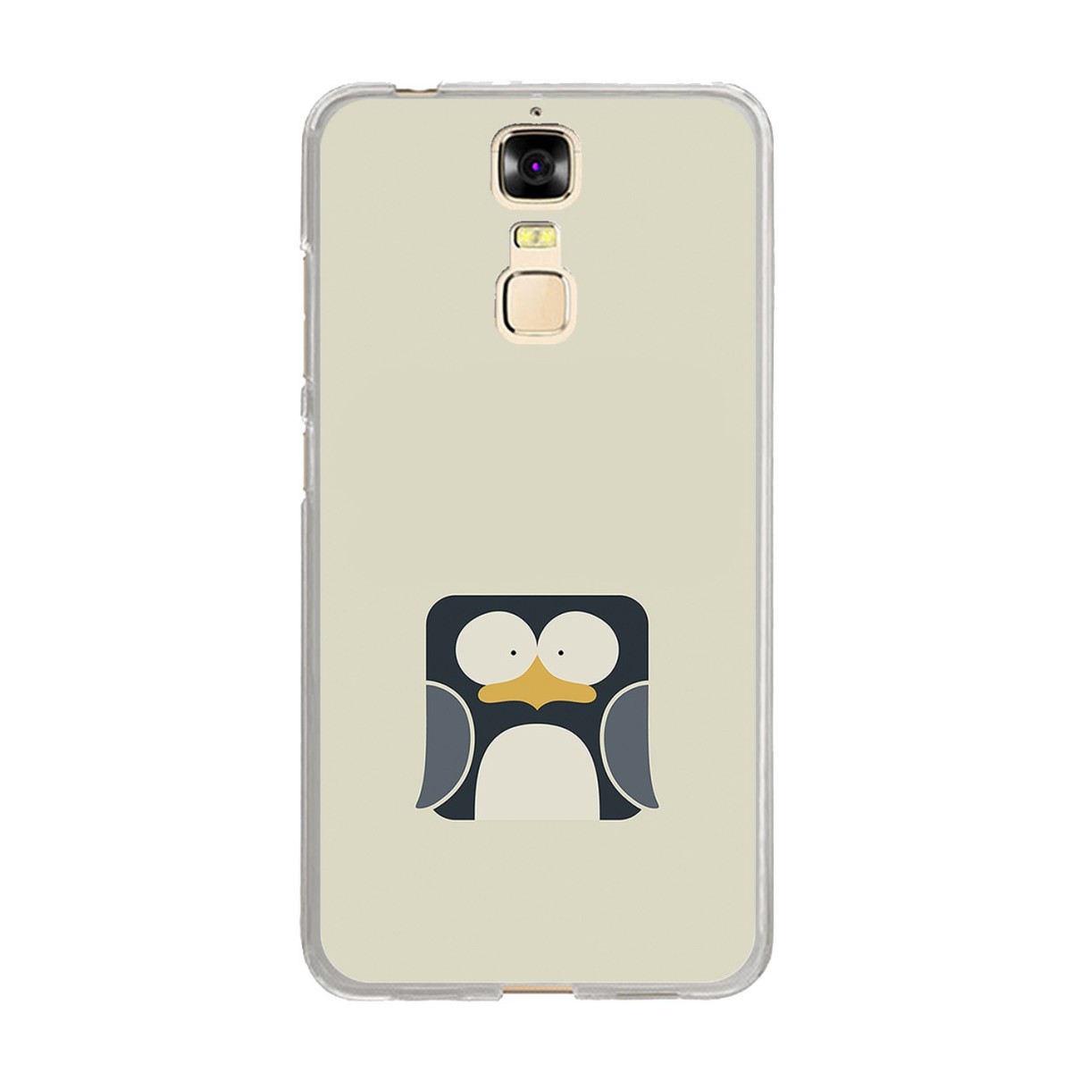 Funda Gel Tpu para Zte Blade A610 Plus  Diseño Pingüino Dibujos