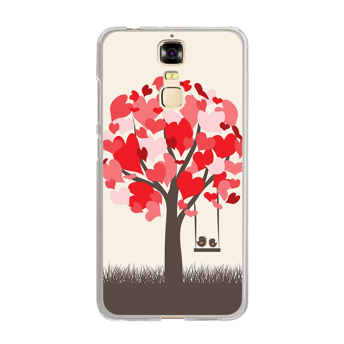 Funda Gel Tpu para Zte Blade A610 Plus  Diseño Pajaritos Dibujos