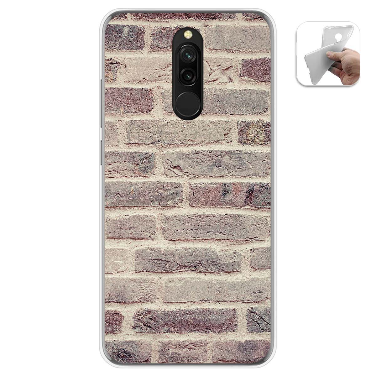 Funda Gel Tpu para Xiaomi Redmi 8 diseño Ladrillo 01 Dibujos