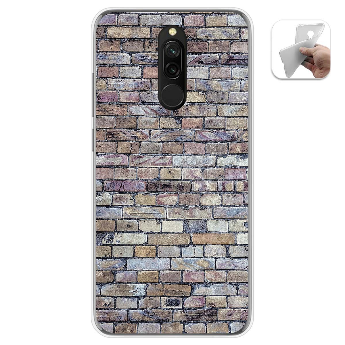 Funda Gel Tpu para Xiaomi Redmi 8 diseño Ladrillo 02 Dibujos