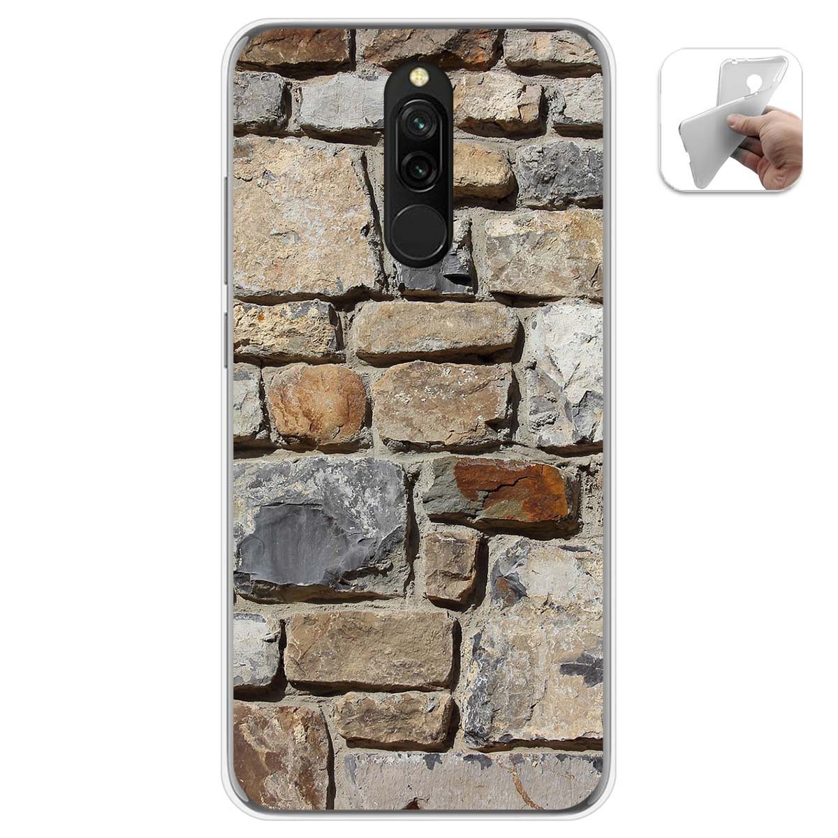 Funda Gel Tpu para Xiaomi Redmi 8 diseño Ladrillo 03 Dibujos