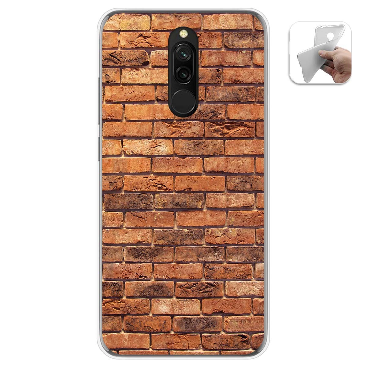 Funda Gel Tpu para Xiaomi Redmi 8 diseño Ladrillo 04 Dibujos