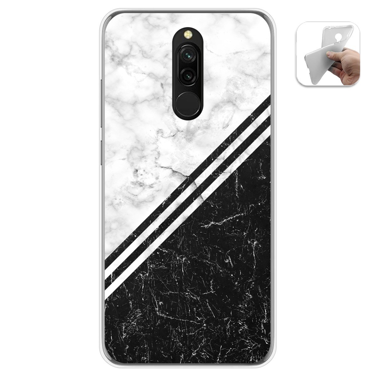 Funda Gel Tpu para Xiaomi Redmi 8 diseño Mármol 01 Dibujos