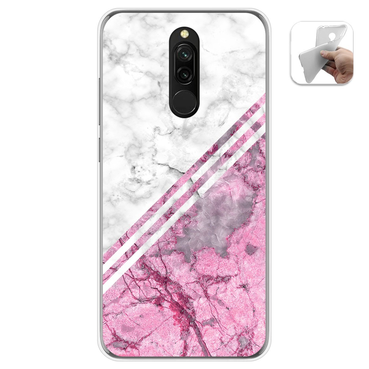 Funda Gel Tpu para Xiaomi Redmi 8 diseño Mármol 03 Dibujos