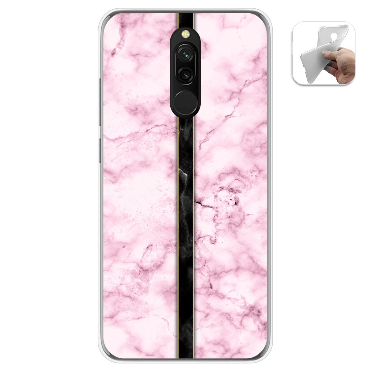Funda Gel Tpu para Xiaomi Redmi 8 diseño Mármol 04 Dibujos