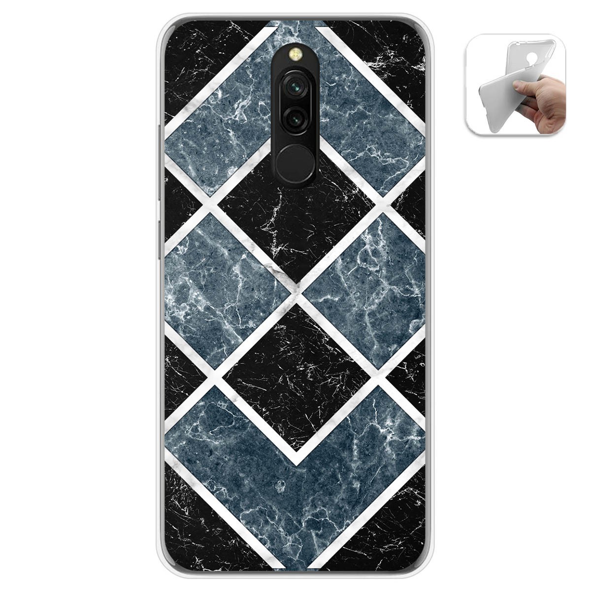 Funda Gel Tpu para Xiaomi Redmi 8 diseño Mármol 06 Dibujos
