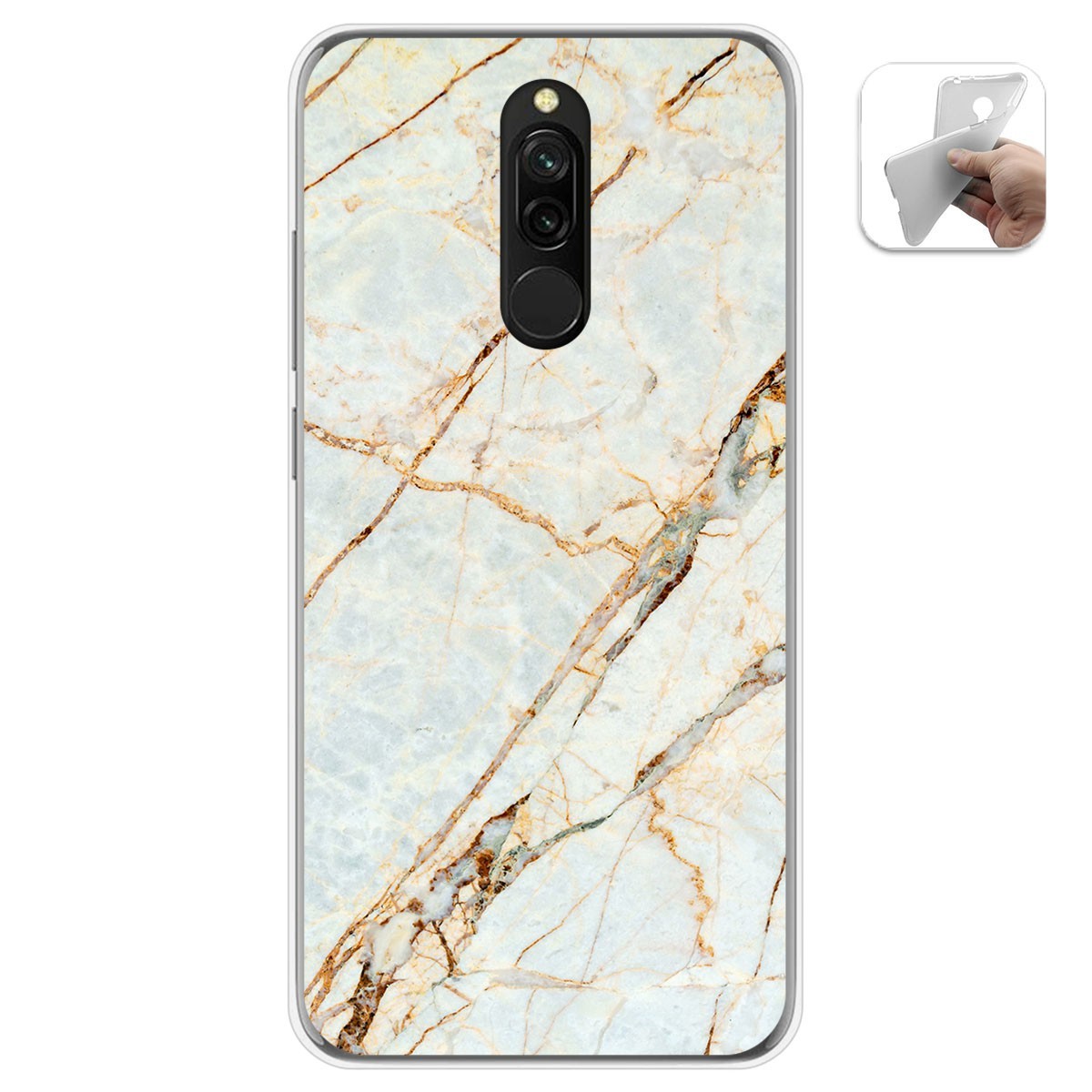 Funda Gel Tpu para Xiaomi Redmi 8 diseño Mármol 13 Dibujos