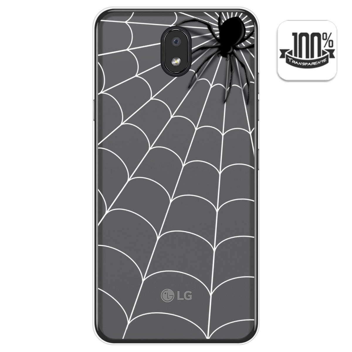Funda Gel Transparente para Lg K30 diseño Araña Dibujos