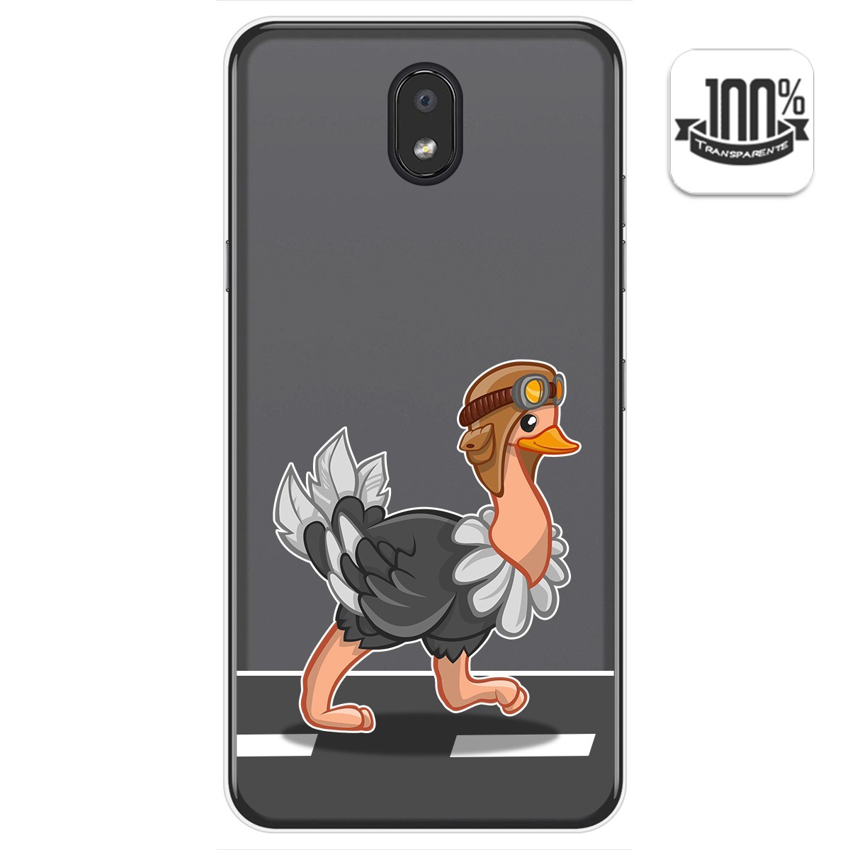 Funda Gel Transparente para Lg K30 diseño Avestruz Dibujos