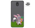 Funda Gel Transparente para Lg K30 diseño Conejo Dibujos