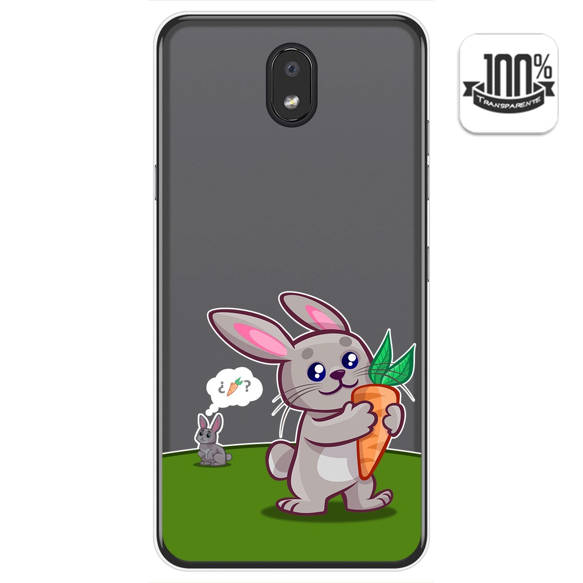 Funda Gel Transparente para Lg K30 diseño Conejo Dibujos