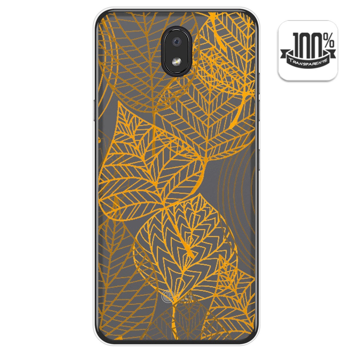 Funda Gel Transparente para Lg K30 diseño Hojas Dibujos