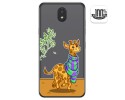 Funda Gel Transparente para Lg K30 diseño Jirafa Dibujos